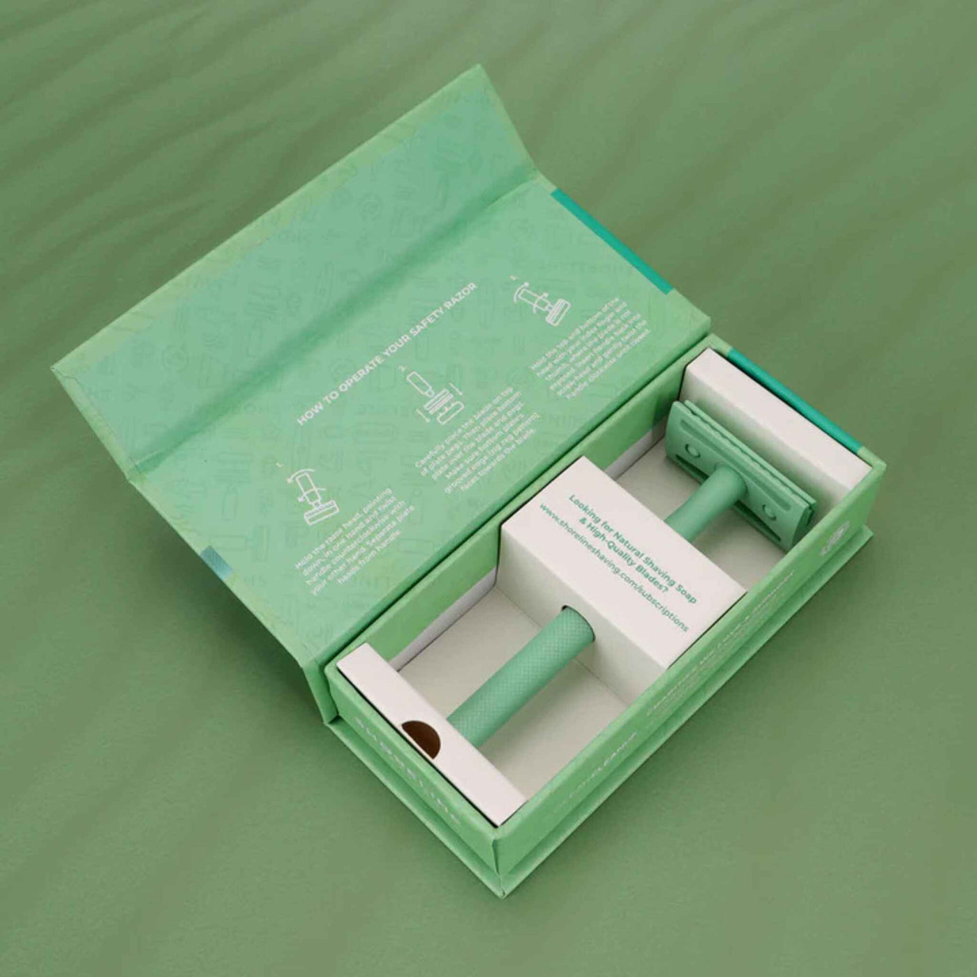 Mint Green Safety Razor In Box