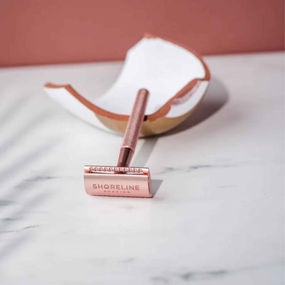 Plastic Free Safety Razor Rose Gold