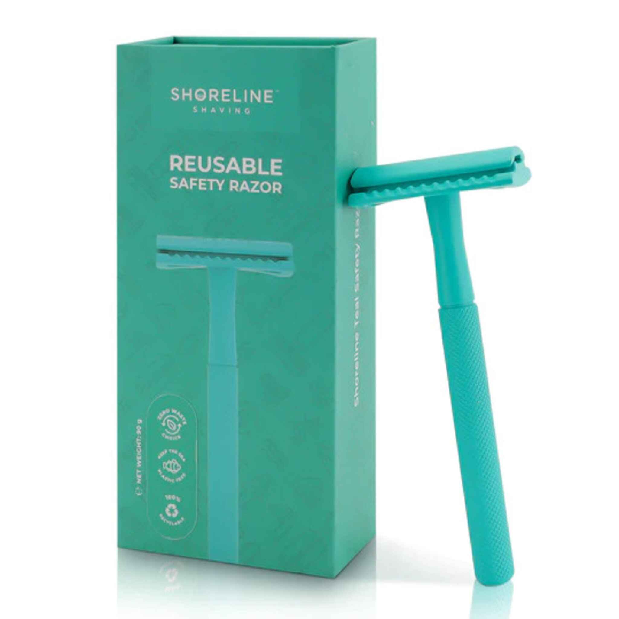 White Lable Razor Safety Razor - Signature Teal - ECO 21
